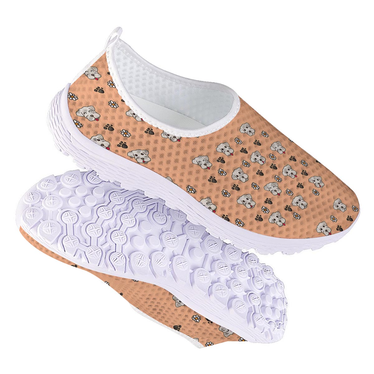 Puppy Shih Tzu Print Pattern Nurse Shoes-grizzshop