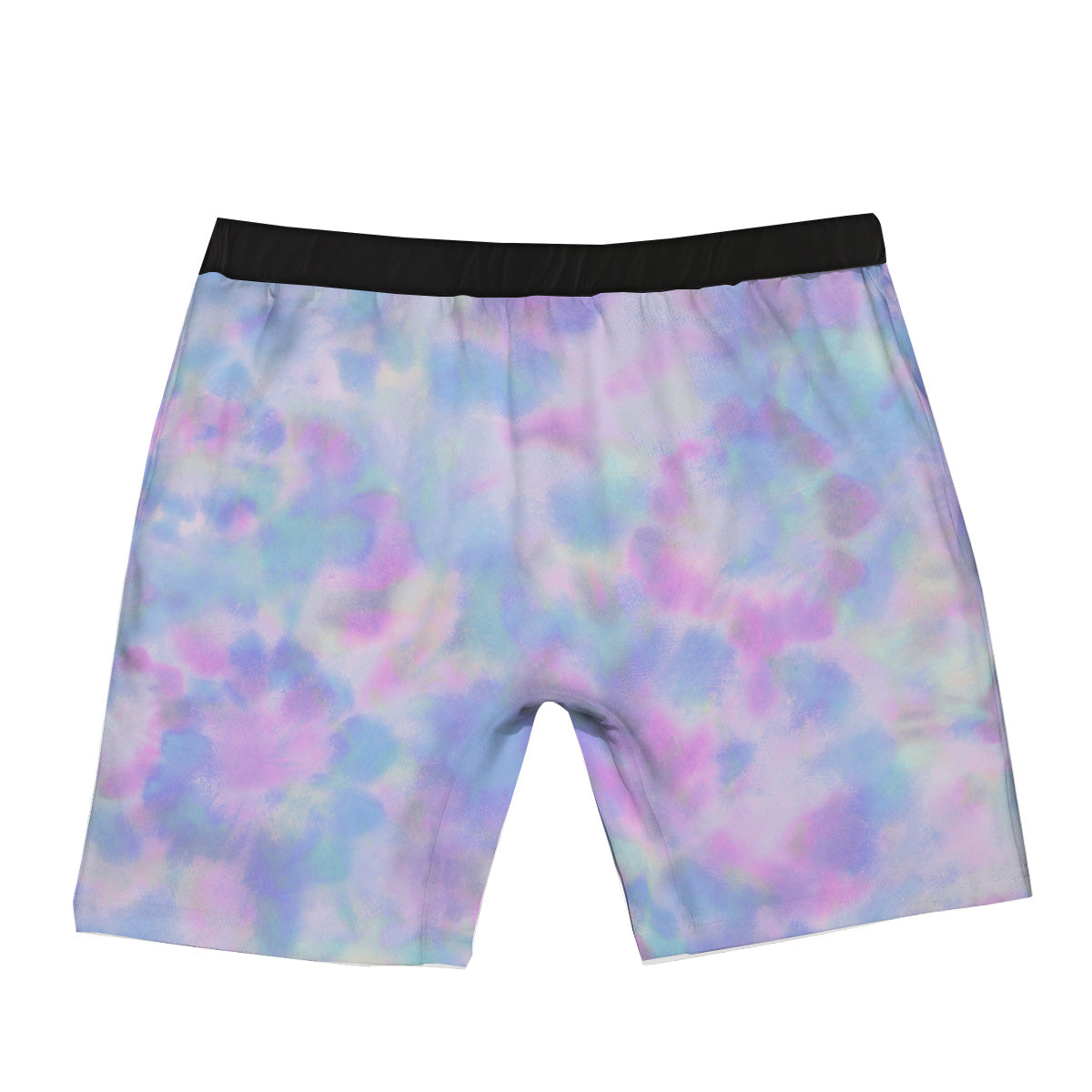Purple And Blue Tie Dye Shibori Print Boxer Briefs-grizzshop