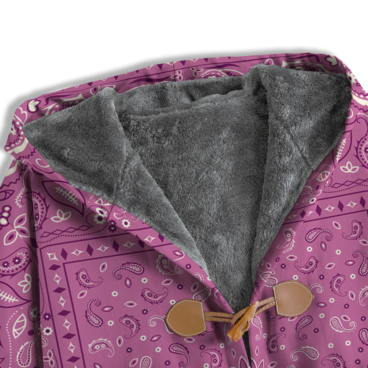 Purple Bandana Print Men's Windbreaker Jacket-grizzshop