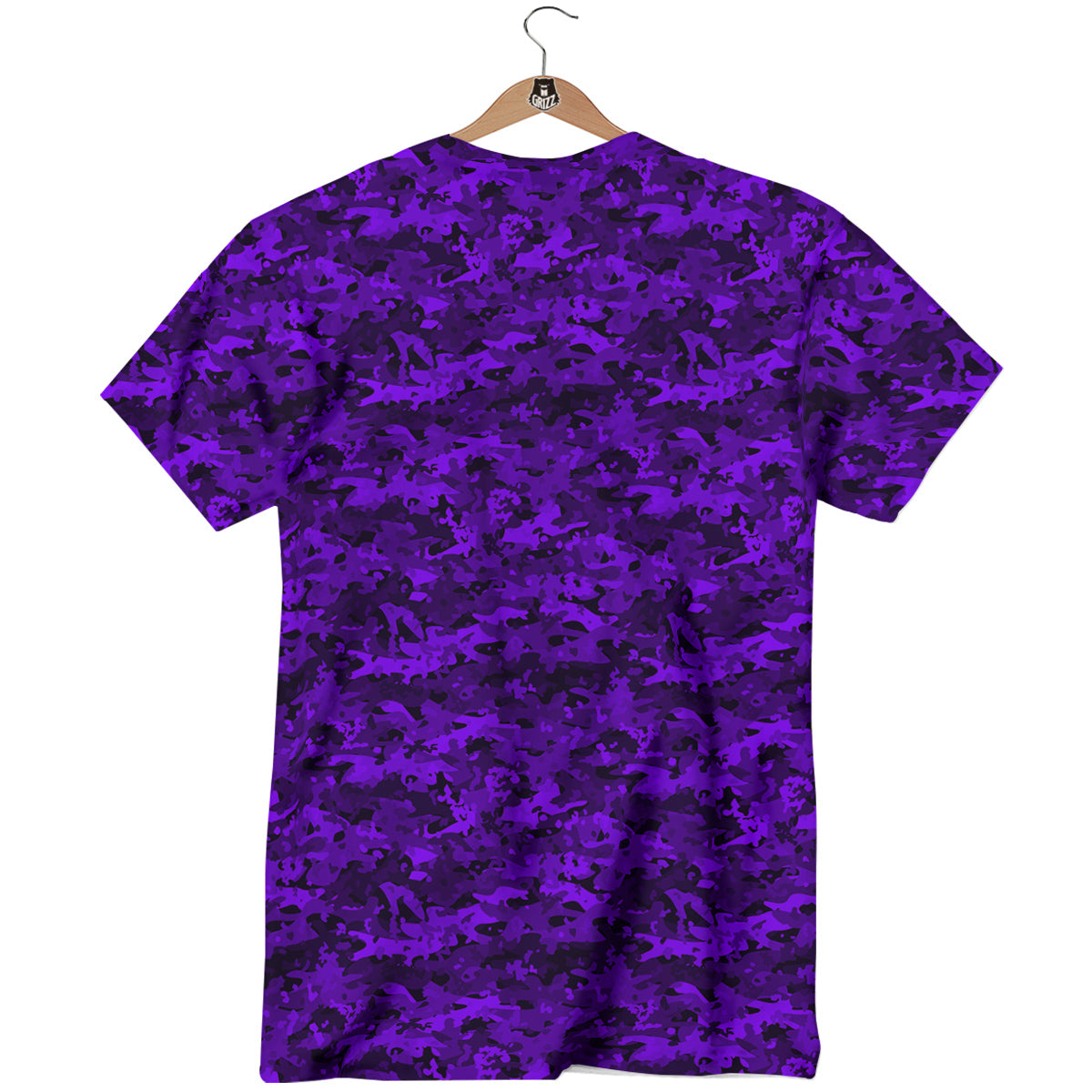 Purple Camouflage Dark Print T-Shirt-grizzshop