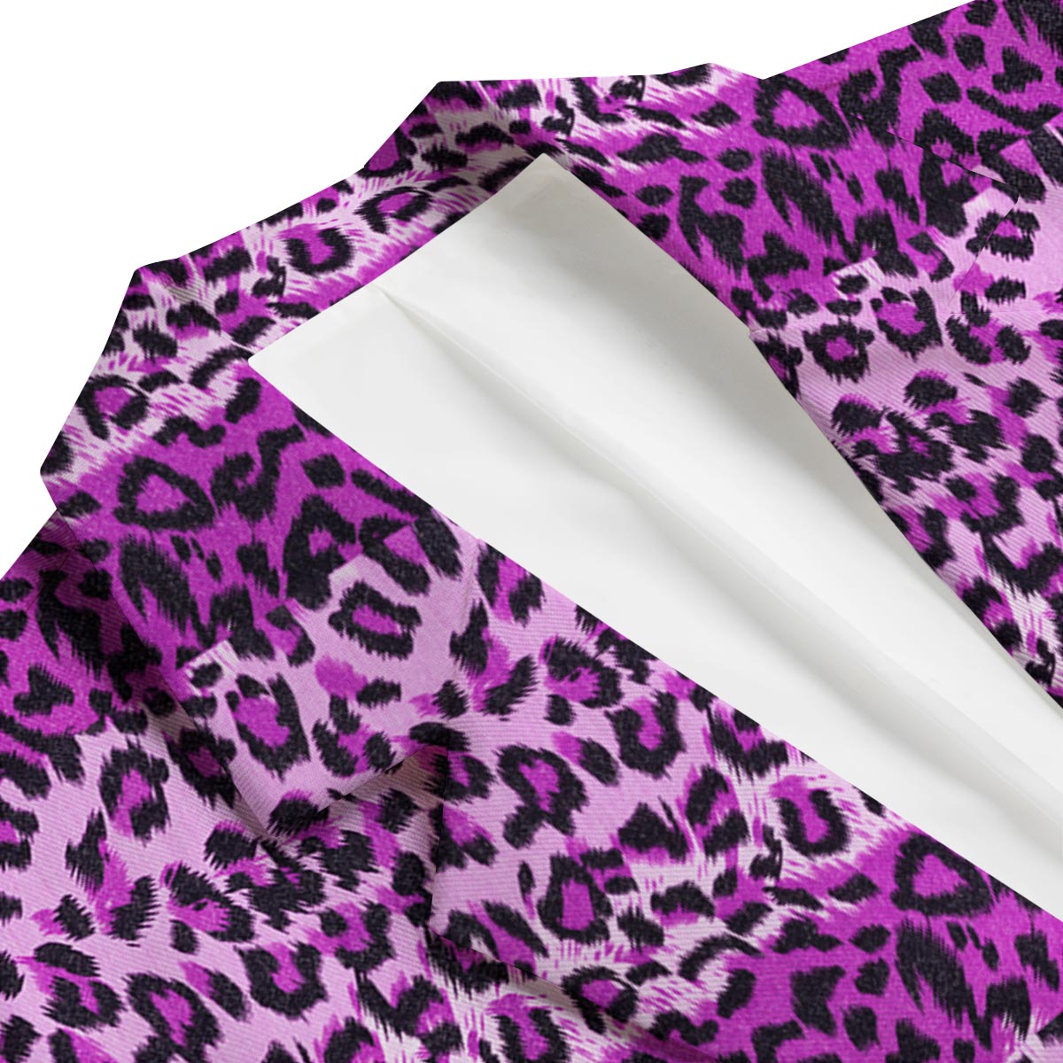 Purple Cheetah Leopard Pattern Print Men's Blazer-grizzshop