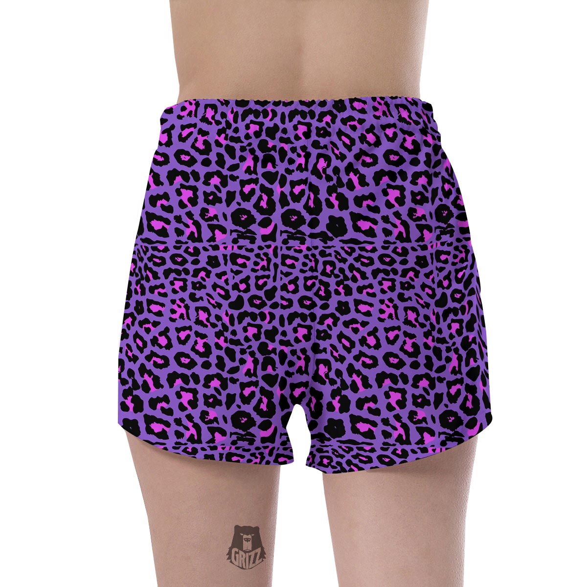 Purple Leopard Women's Shorts-grizzshop