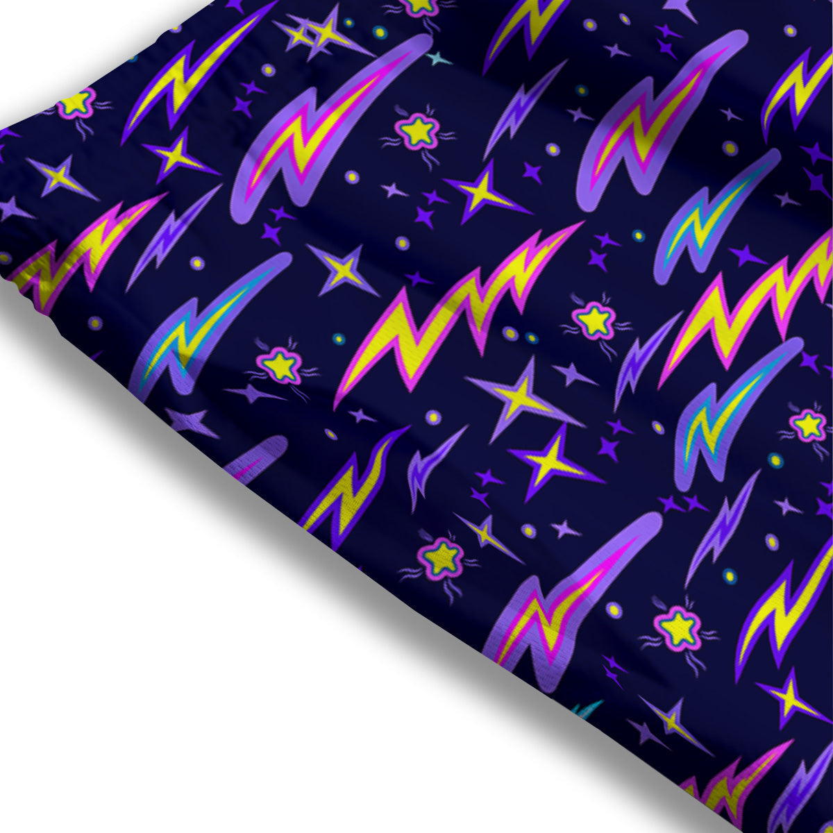 Purple Lightning Flashes Print Pattern Mesh Shorts-grizzshop