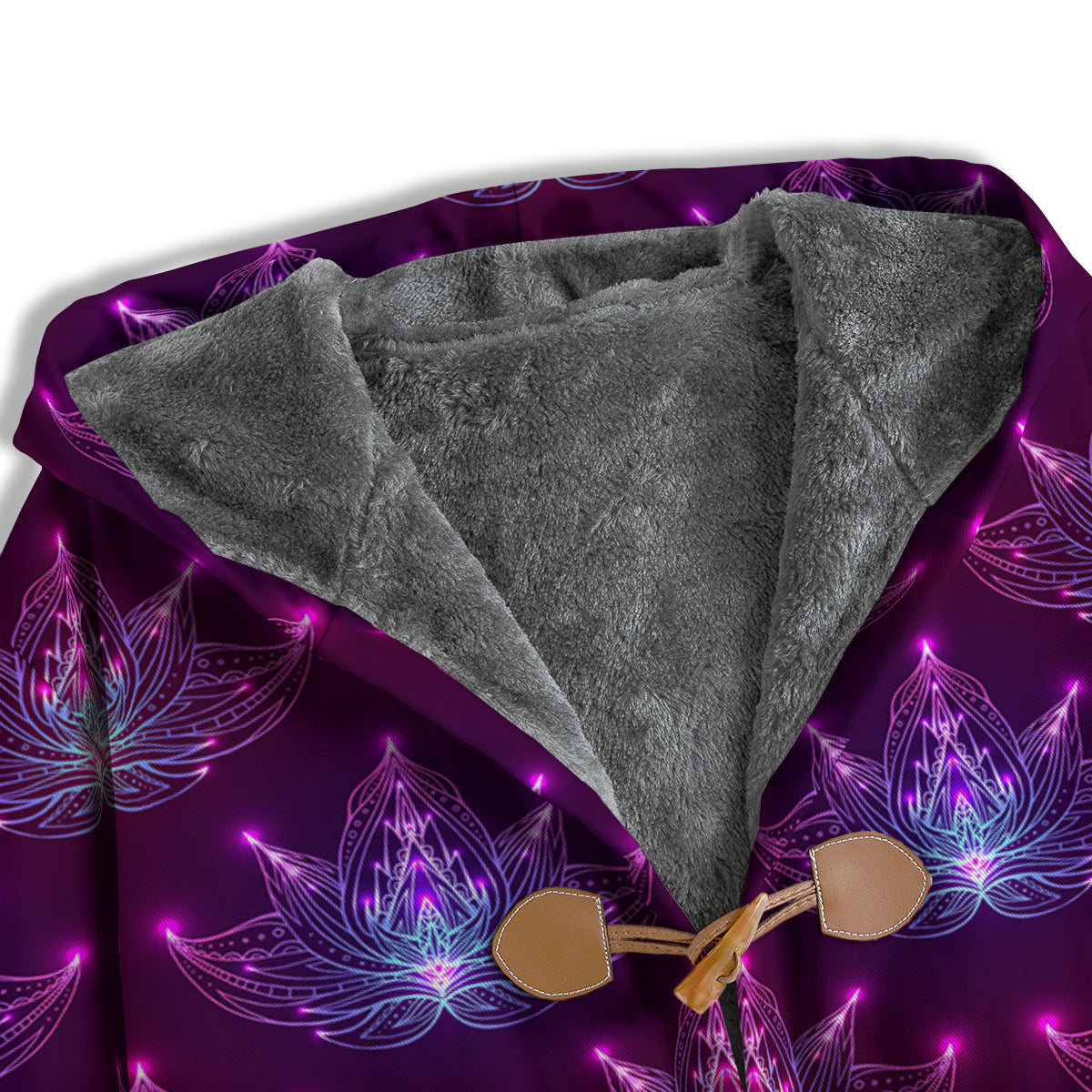 Purple Lotus Boho Print Pattern Men's Windbreaker Jacket-grizzshop