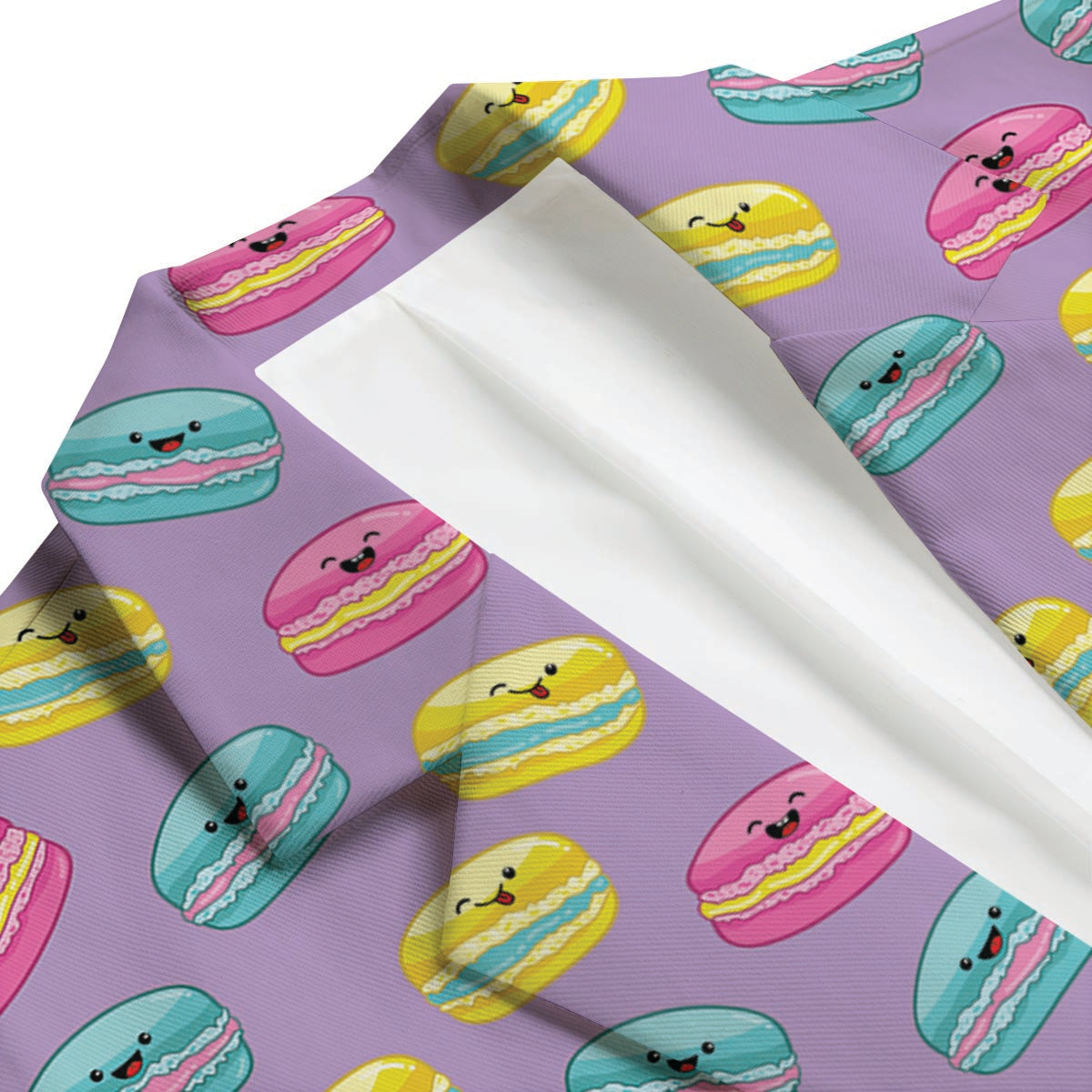 Purple Macaron Men's Blazer-grizzshop