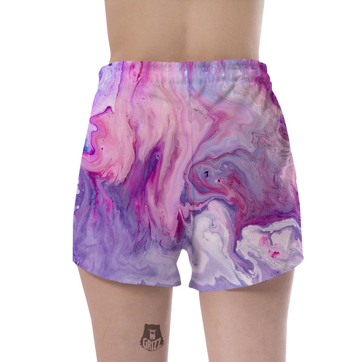 Purple Marble Women's Shorts-grizzshop
