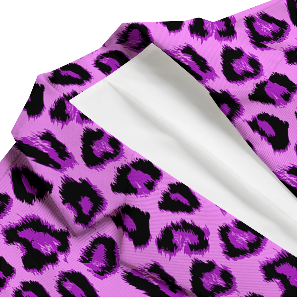 Purple Neon Leopard Men's Blazer-grizzshop