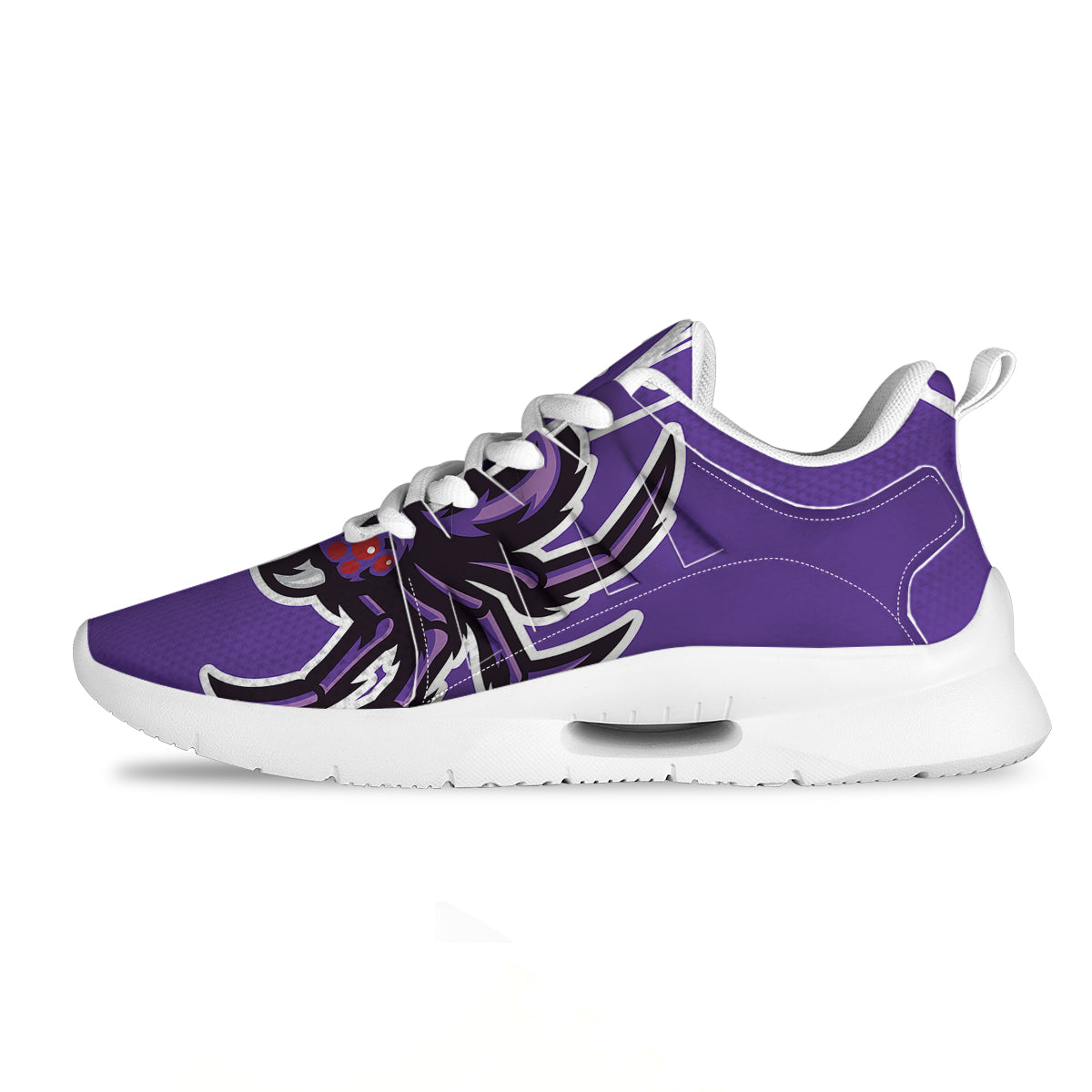 Purple Spider Print Tennis Shoes-grizzshop