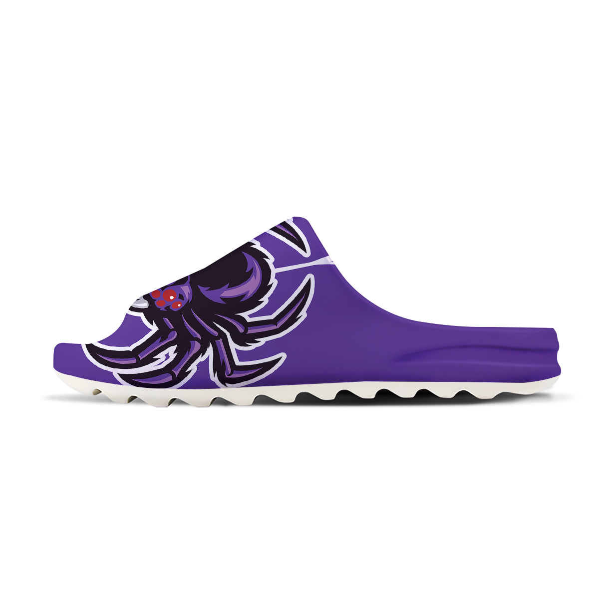 Purple Spider Print Sandals-grizzshop