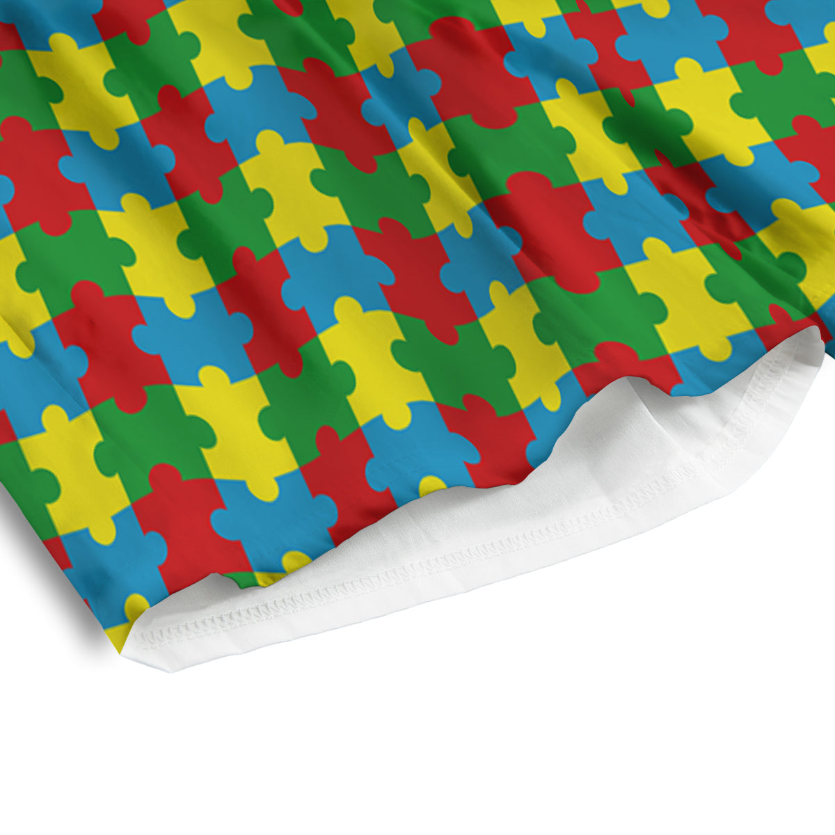 Puzzle Autism Awareness Print Pattern Men's Athletic Shorts