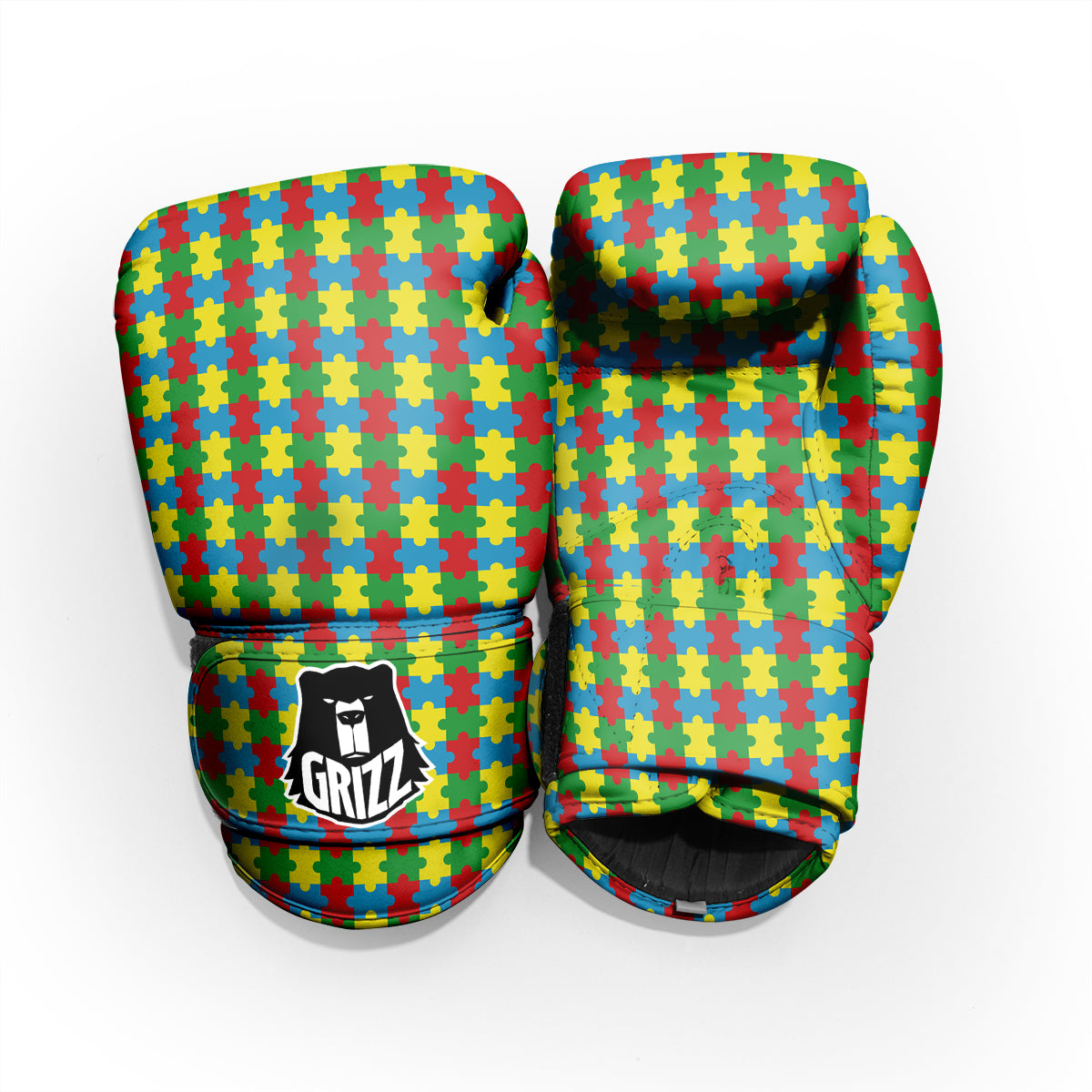 Puzzle Autism Awareness Print Pattern Pro Boxing Glove