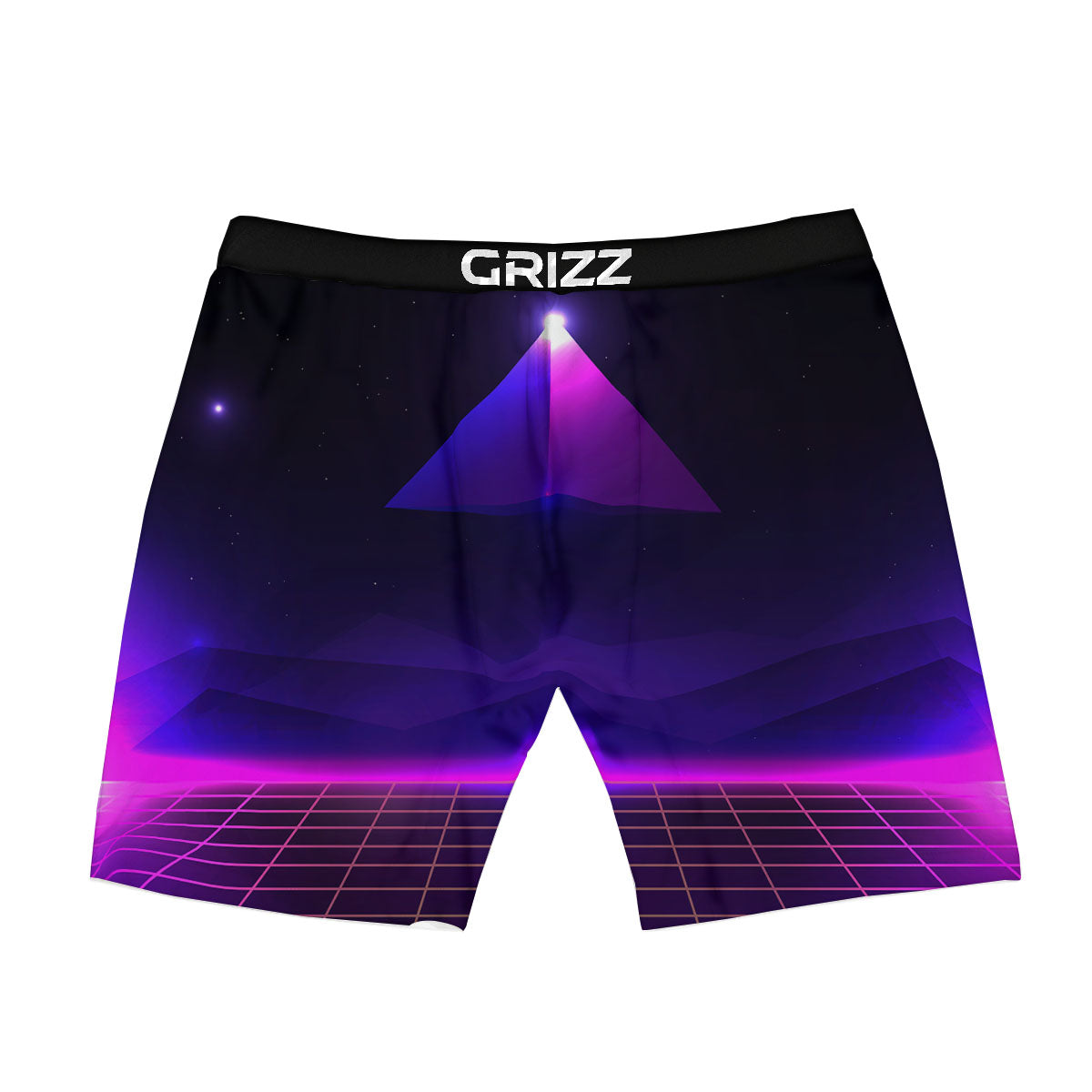 Pyramid Cloud Purple Print Boxer Briefs-grizzshop