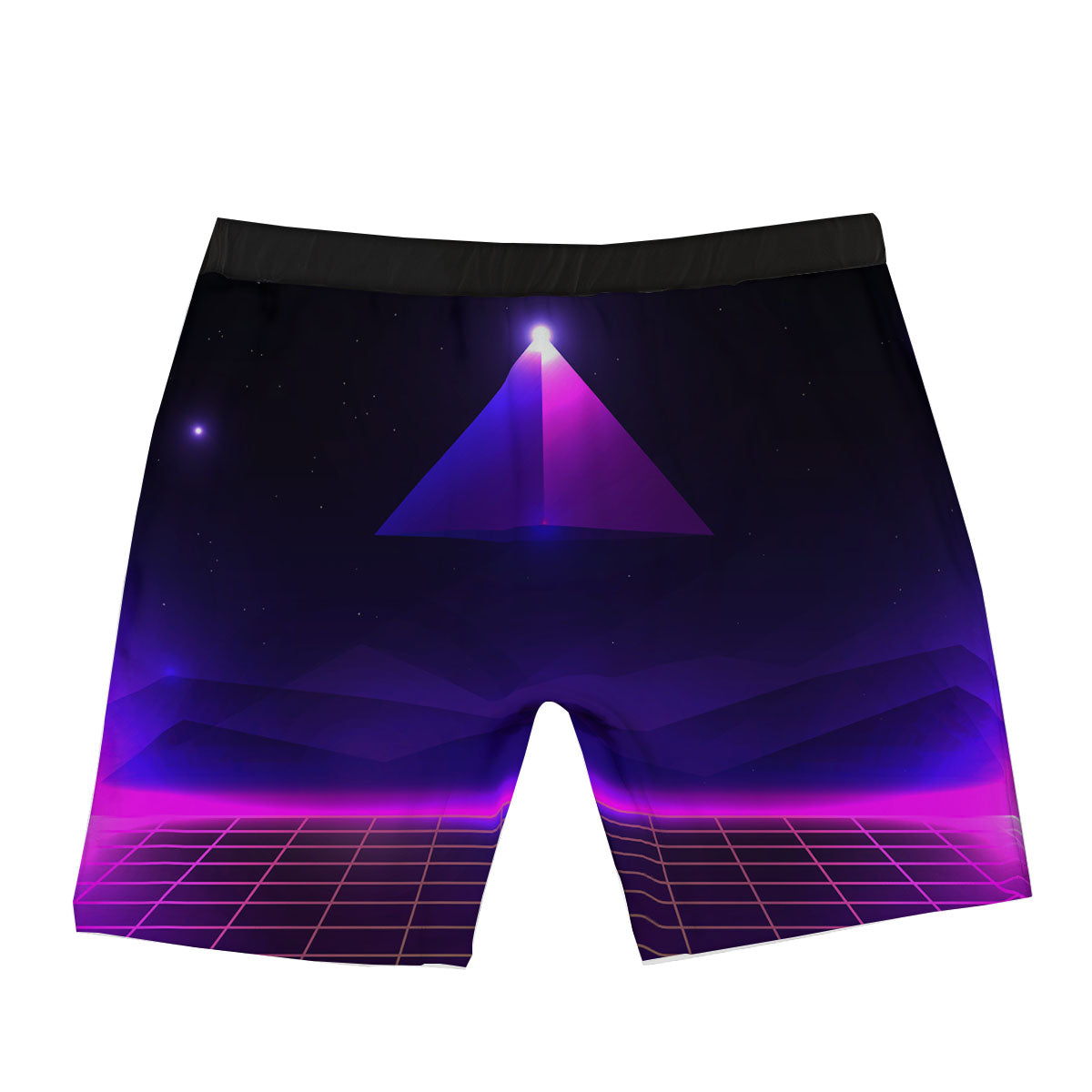 Pyramid Cloud Purple Print Boxer Briefs-grizzshop