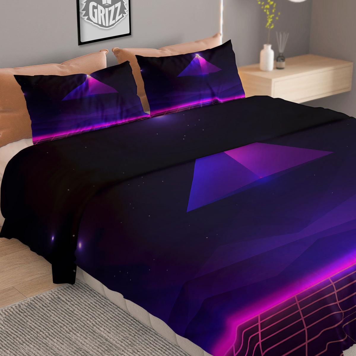 Psychedelic Optical Illusion Twinkle Duvet Cover Bedding Set