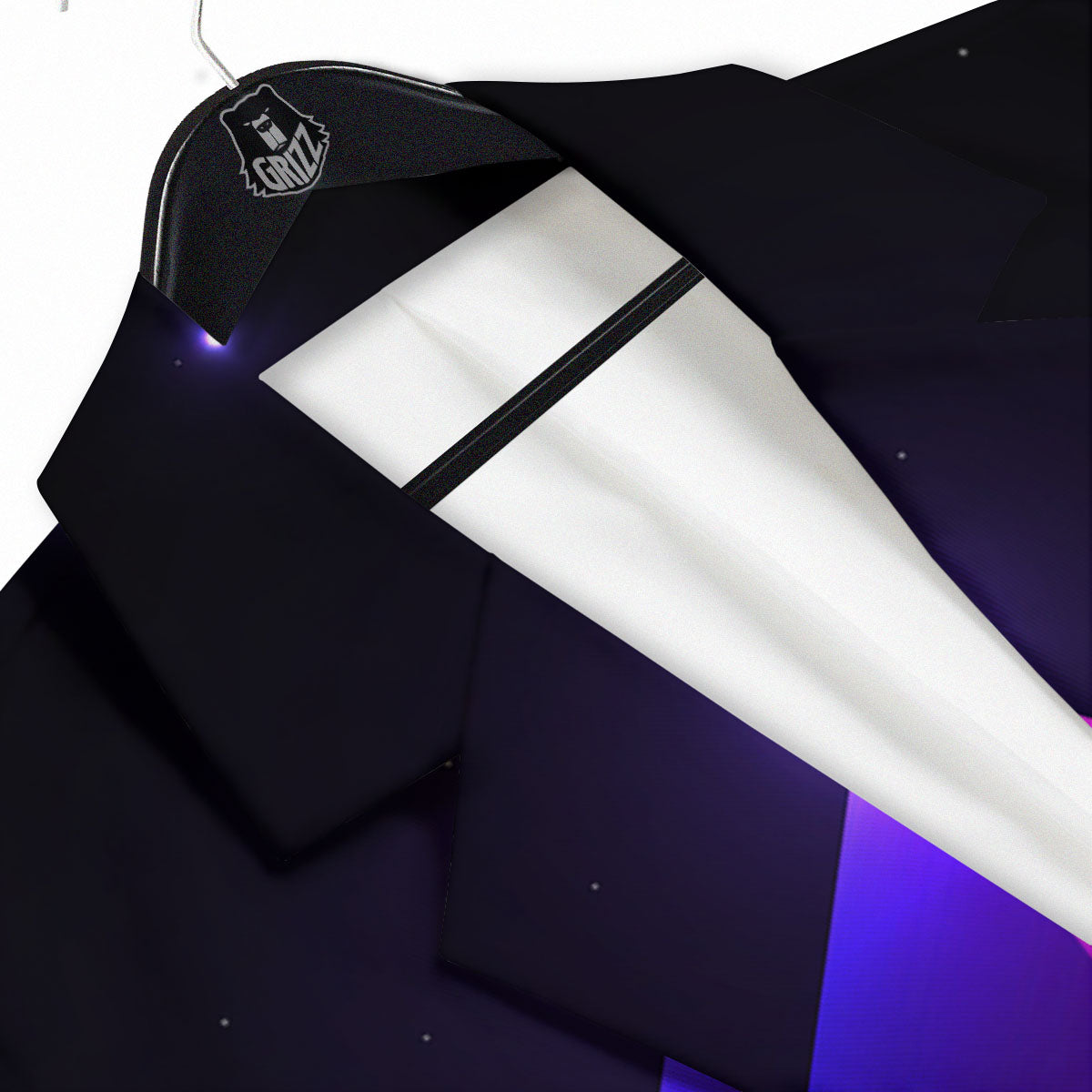 Pyramid Cloud Purple Print Men's Sport Coat-grizzshop