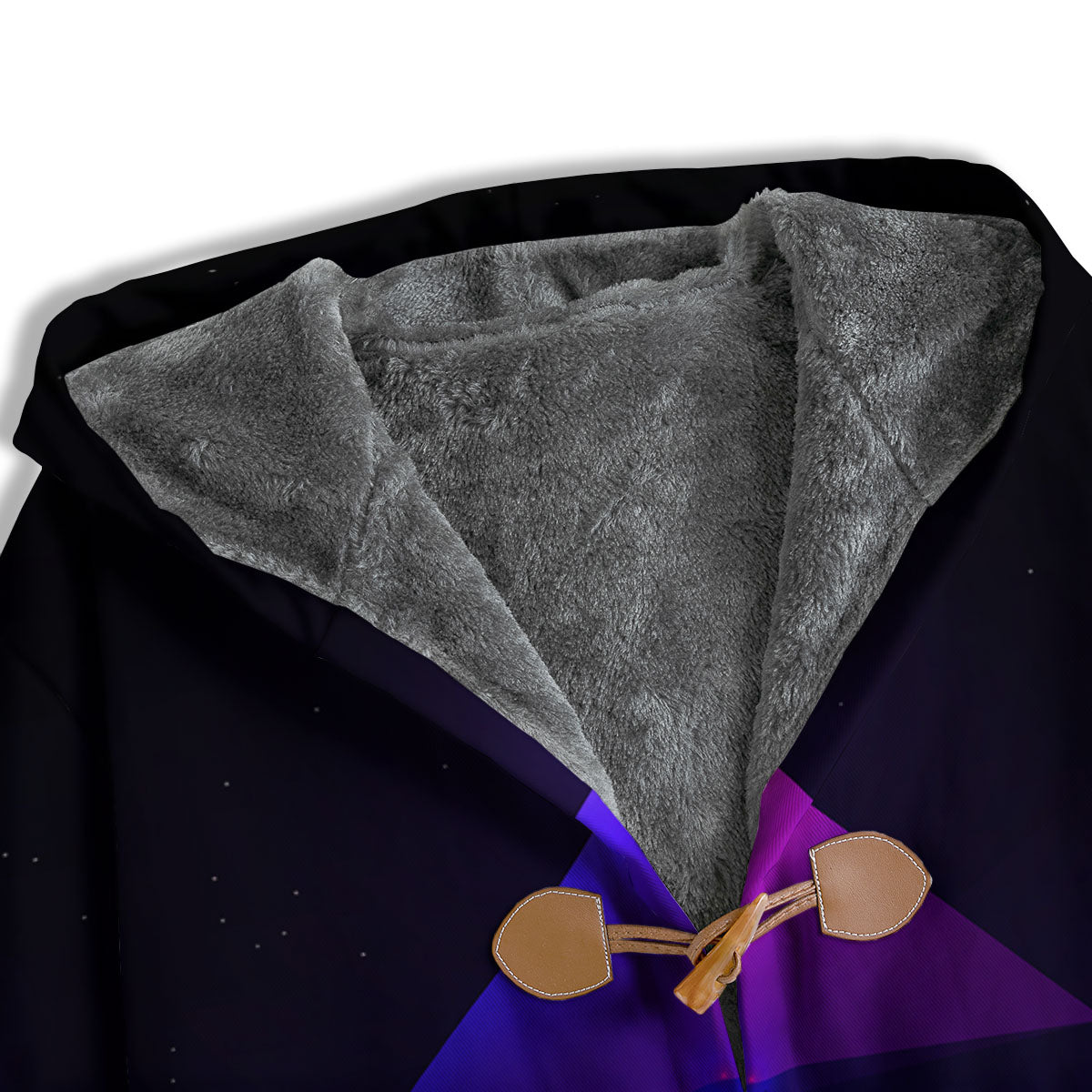 Pyramid Cloud Purple Print Men's Windbreaker Jacket-grizzshop