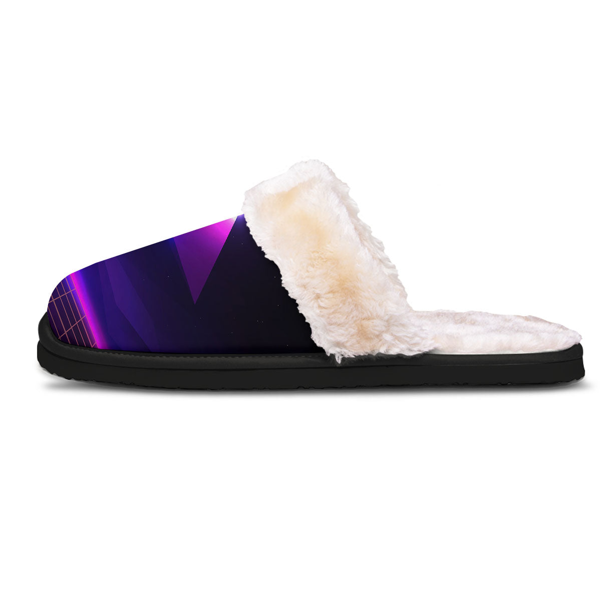 Pyramid Cloud Purple Print Slippers-grizzshop