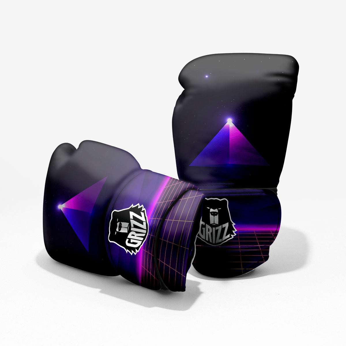 Heartbeat Purple Print Pattern Boxing Gloves main image 1