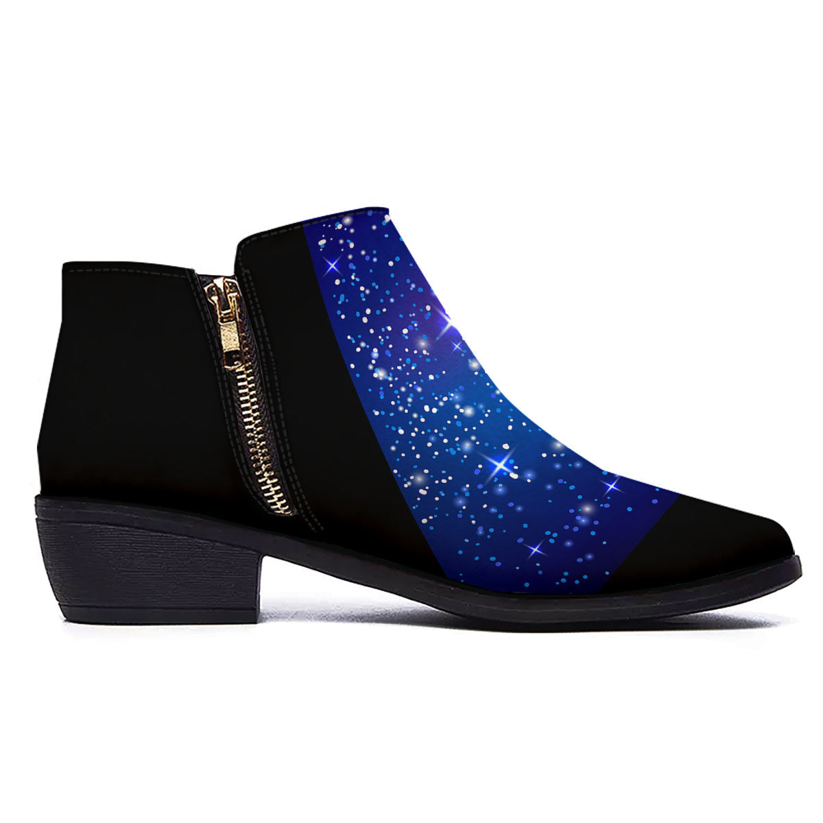 Pyramid Galaxy Print Ankle Boots-grizzshop