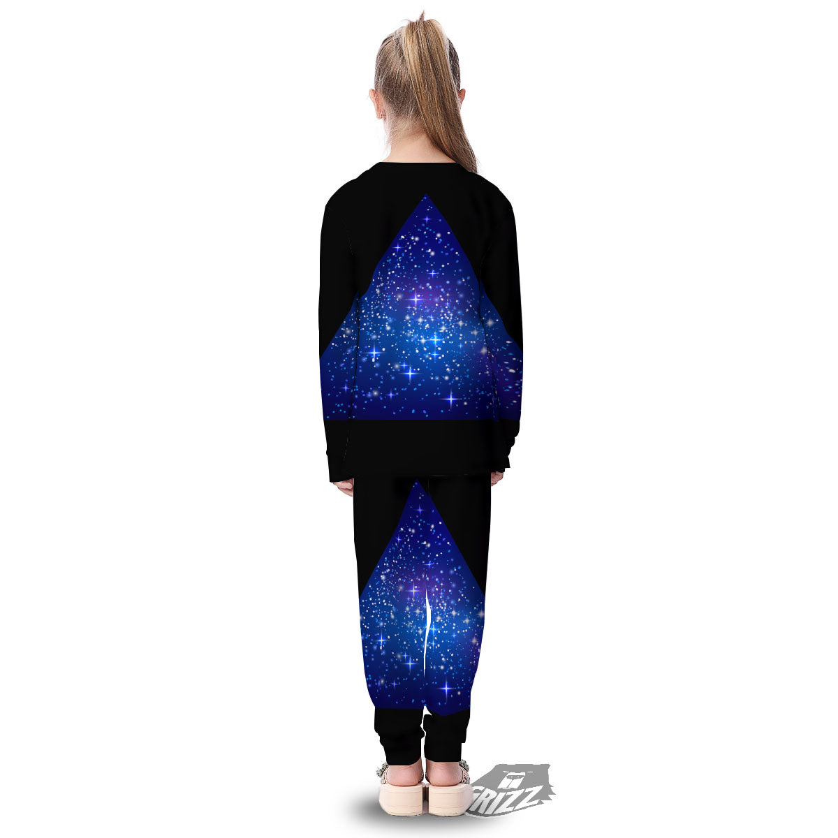 Pyramid Galaxy Print Kid's Pajamas-grizzshop