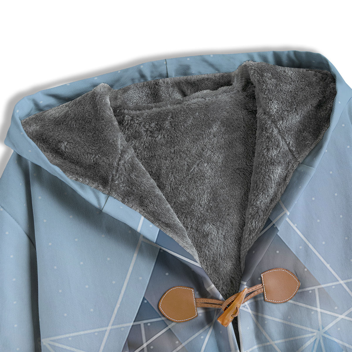 Pyramid Geometric Print Men's Windbreaker Jacket-grizzshop