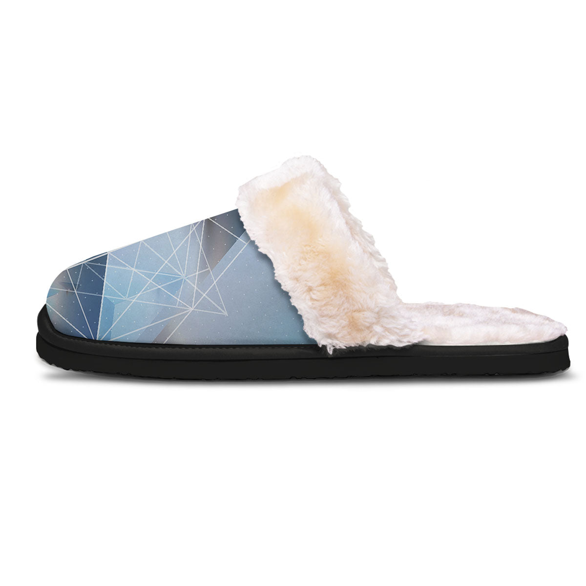 Pyramid Geometric Print Slippers-grizzshop