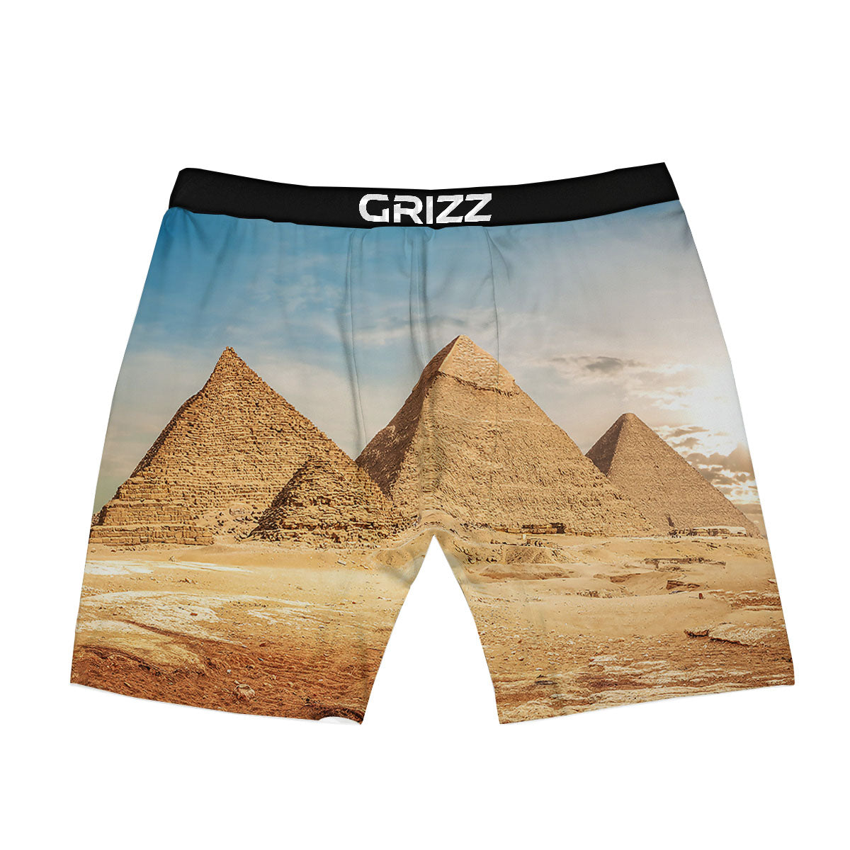 Pyramid Giza Print Boxer Briefs-grizzshop