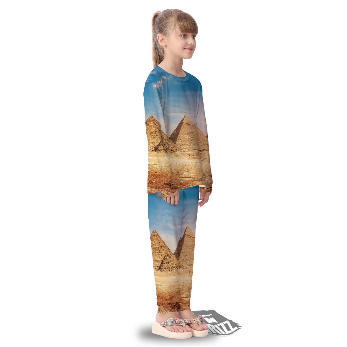 Pyramid Giza Print Kid's Pajamas-grizzshop
