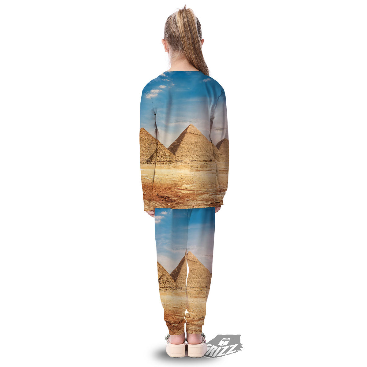 Pyramid Giza Print Kid's Pajamas-grizzshop