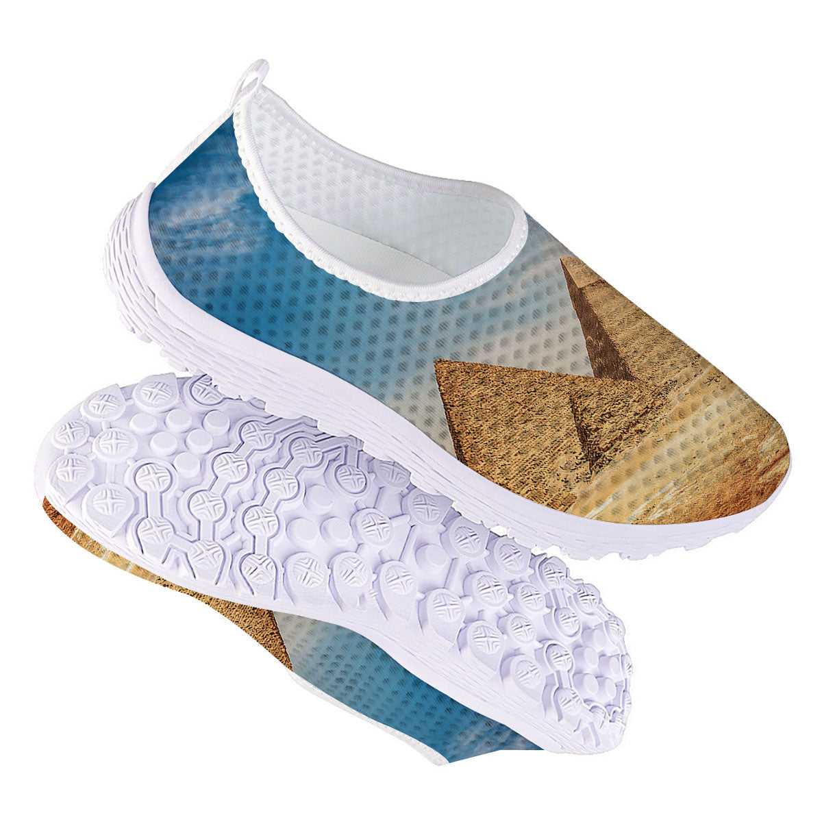 Pyramid Giza Print Nurse Shoes-grizzshop