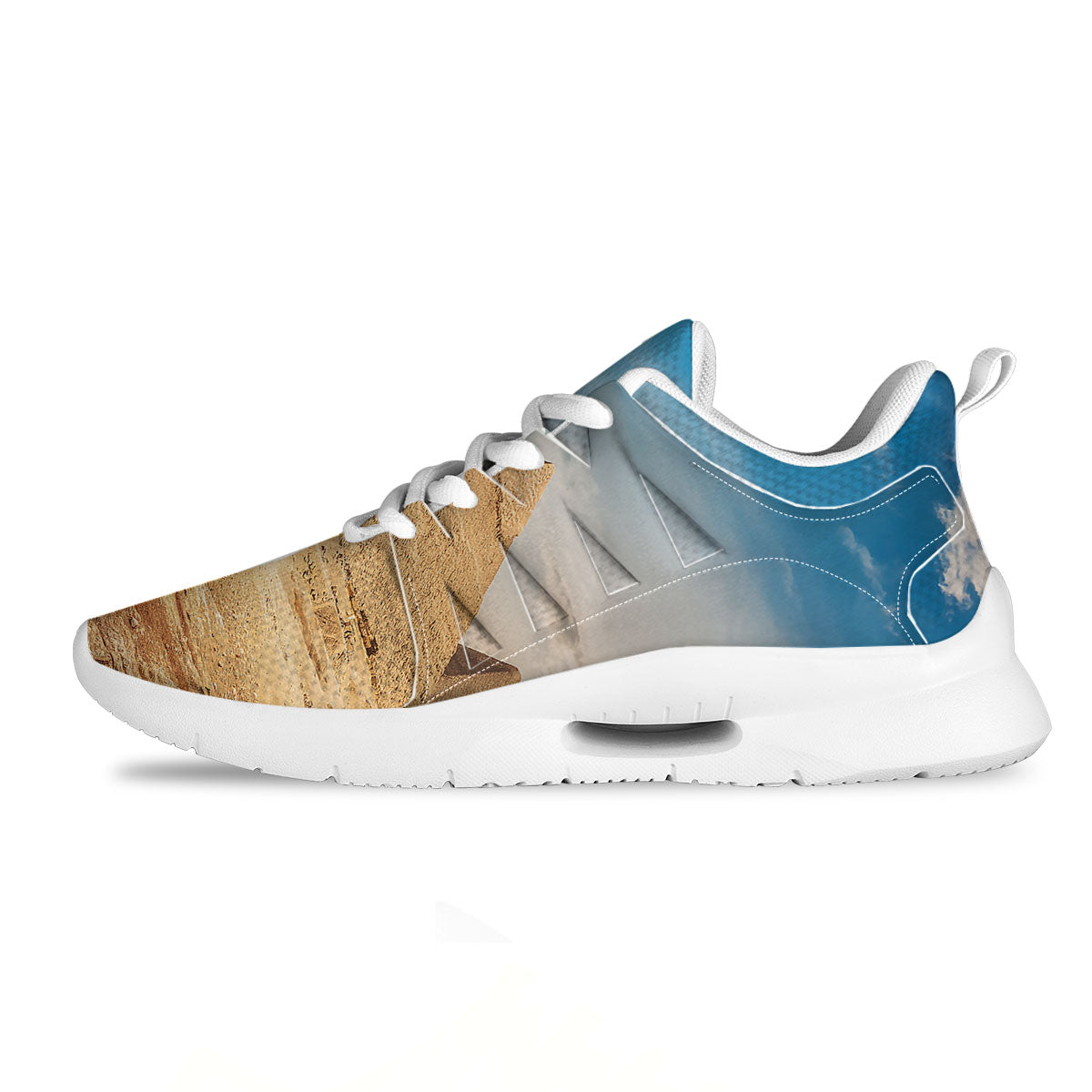 Pyramid Giza Print Tennis Shoes-grizzshop