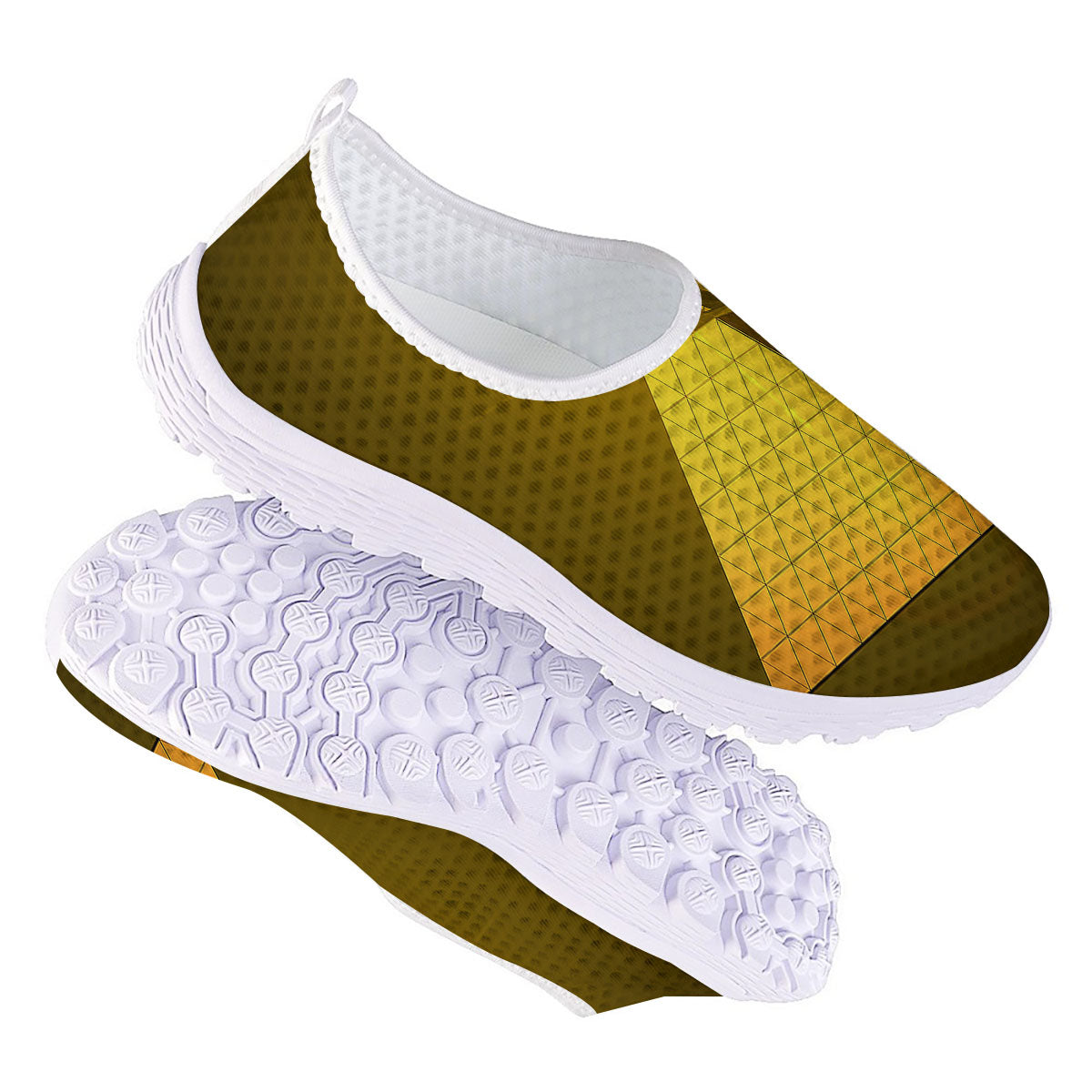 Pyramid Golden Print Nurse Shoes-grizzshop