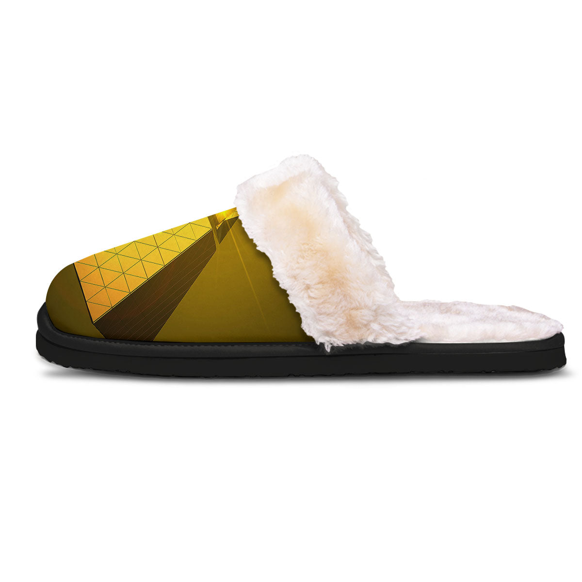 Pyramid Golden Print Slippers-grizzshop