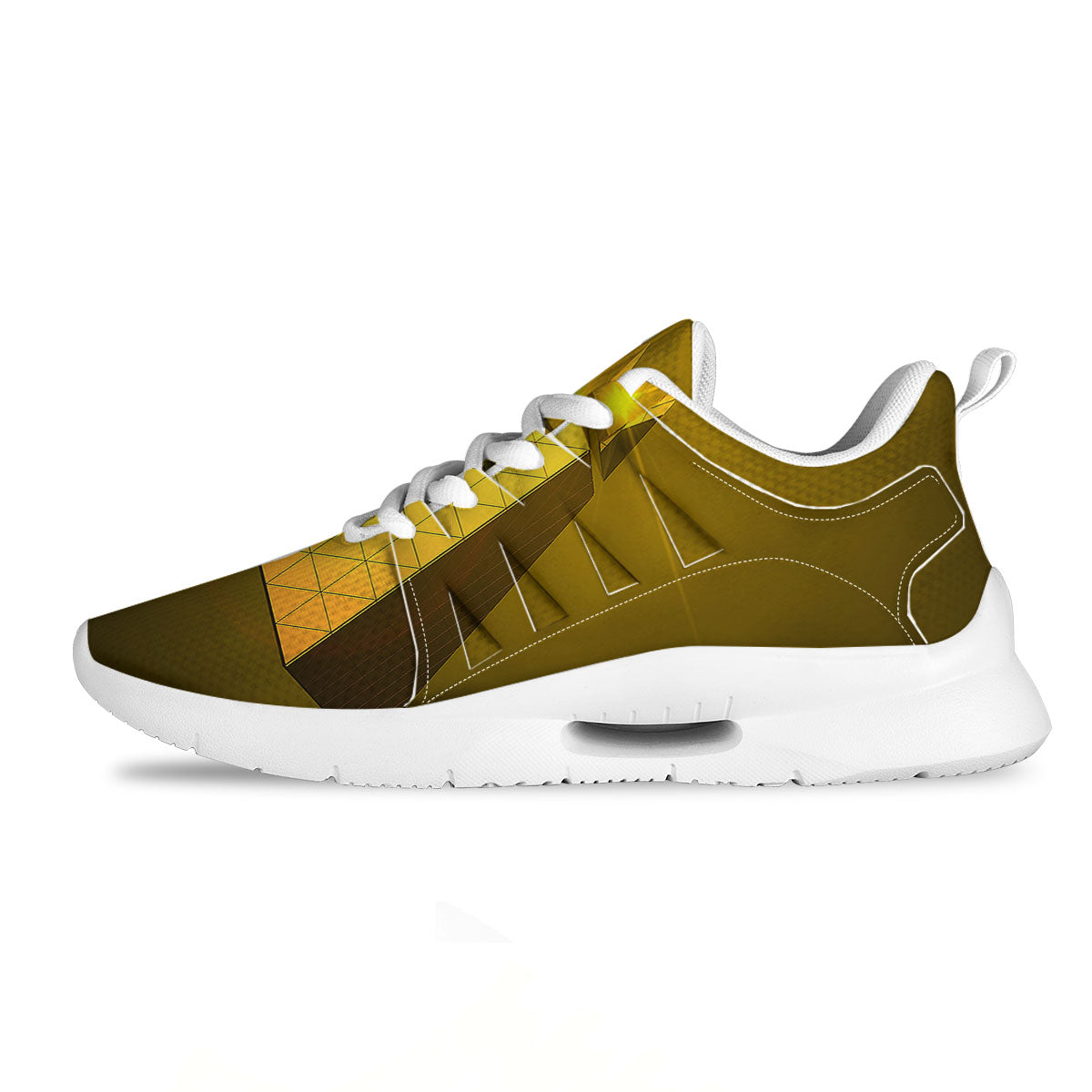 Pyramid Golden Print Tennis Shoes-grizzshop