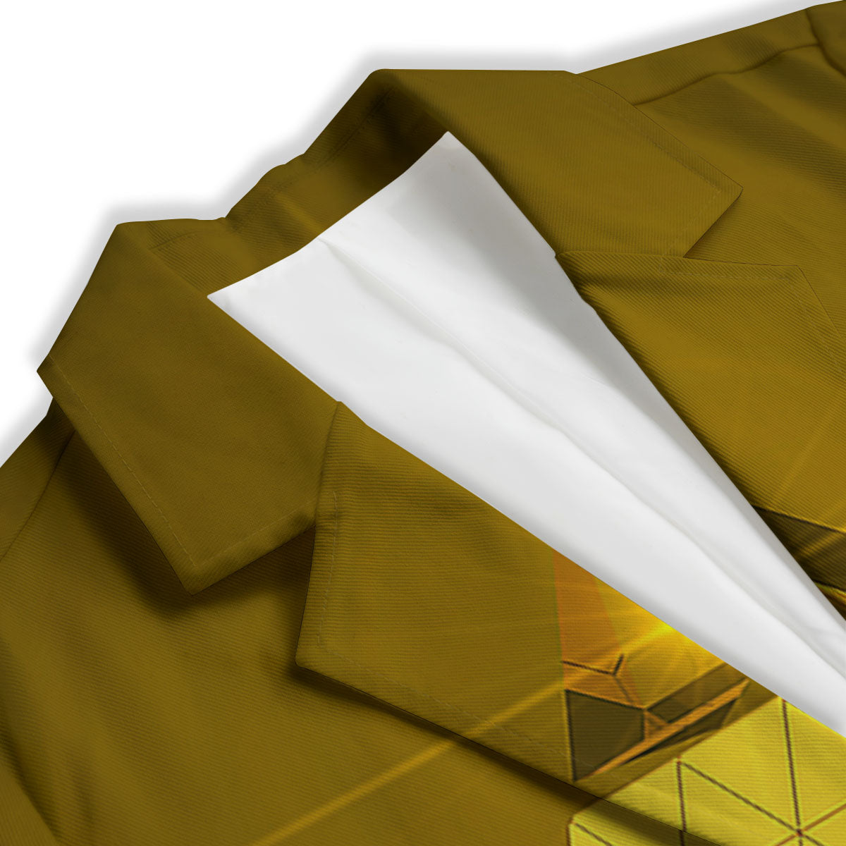 Pyramid Golden Print Women's Blazer-grizzshop