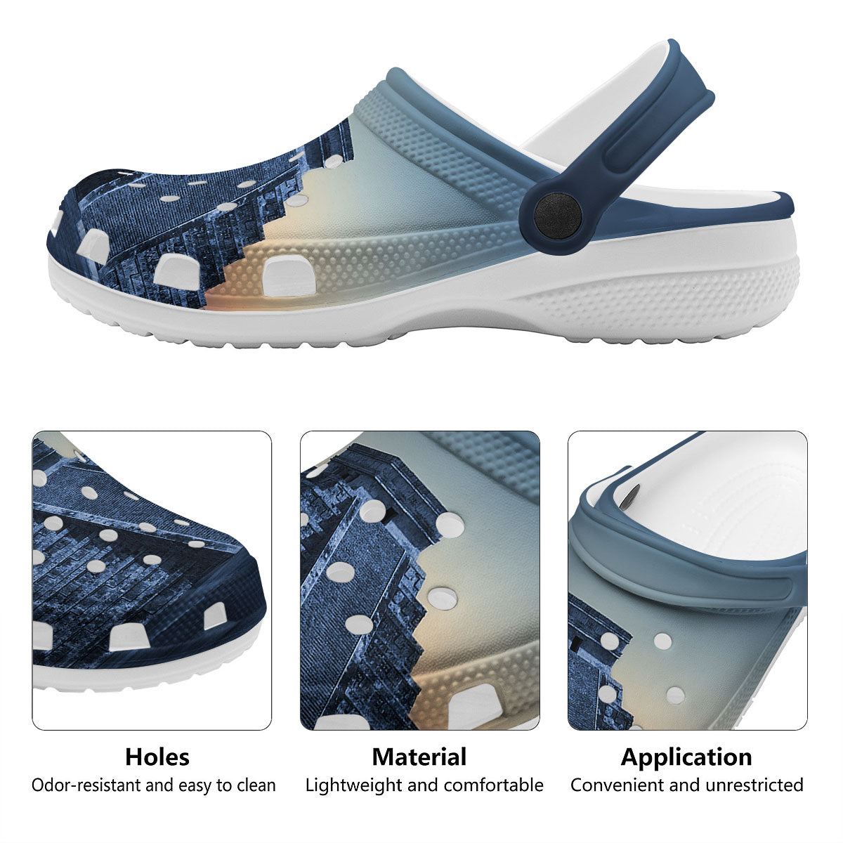 Pyramid Mayan Print Clog-grizzshop