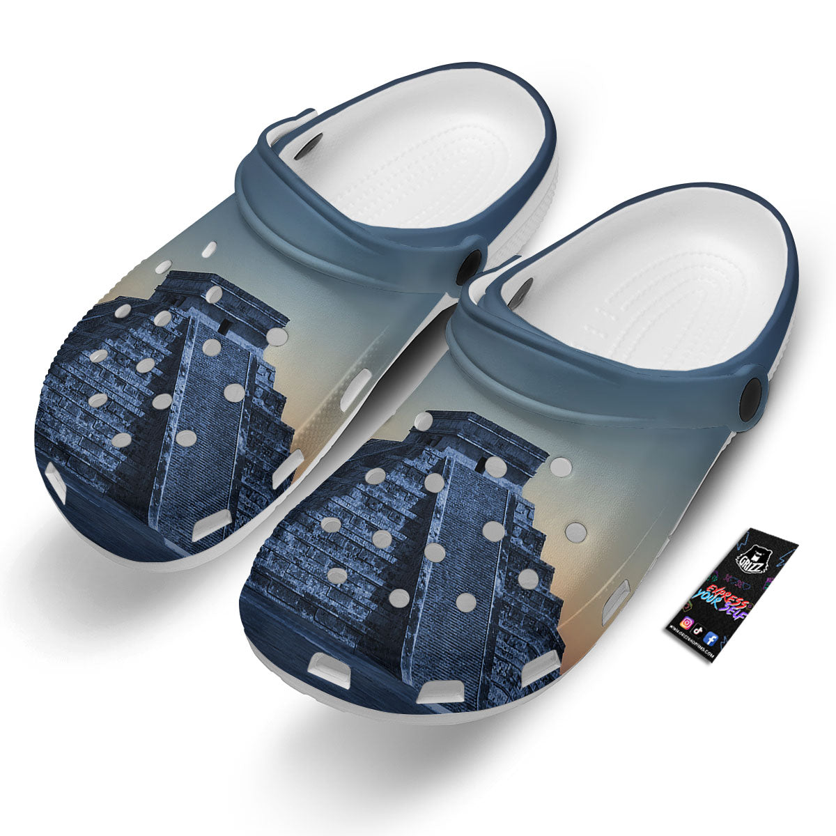 Pyramid Mayan Print Clog-grizzshop