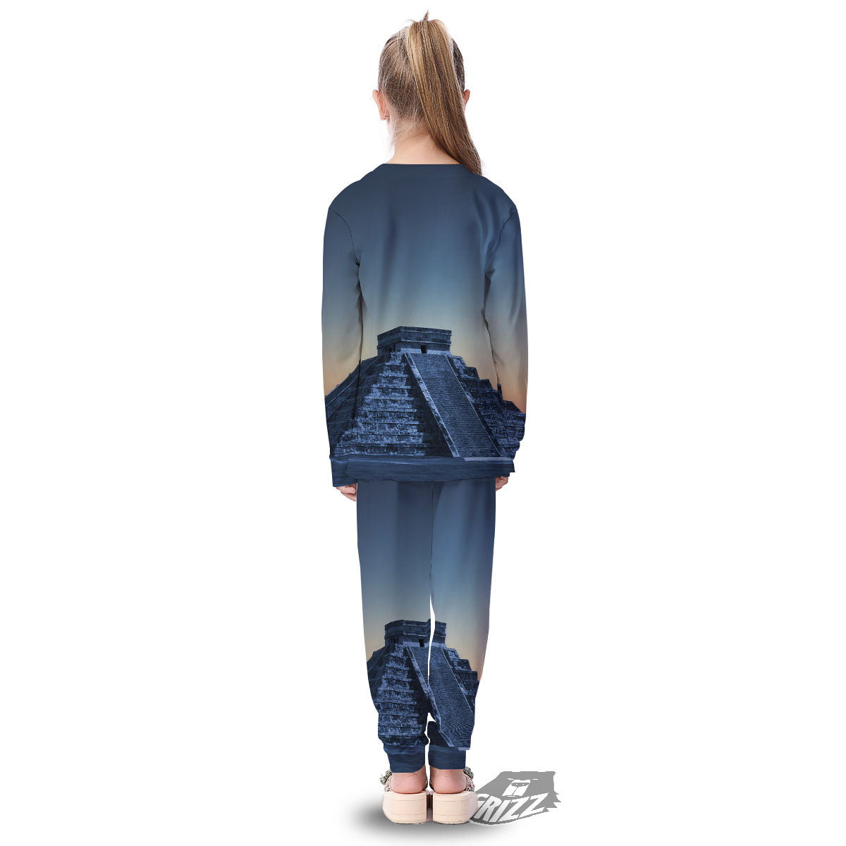 Pyramid Mayan Print Kid's Pajamas-grizzshop