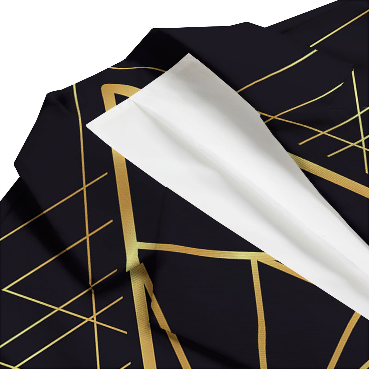 Pyramid Rose Print Men's Blazer-grizzshop