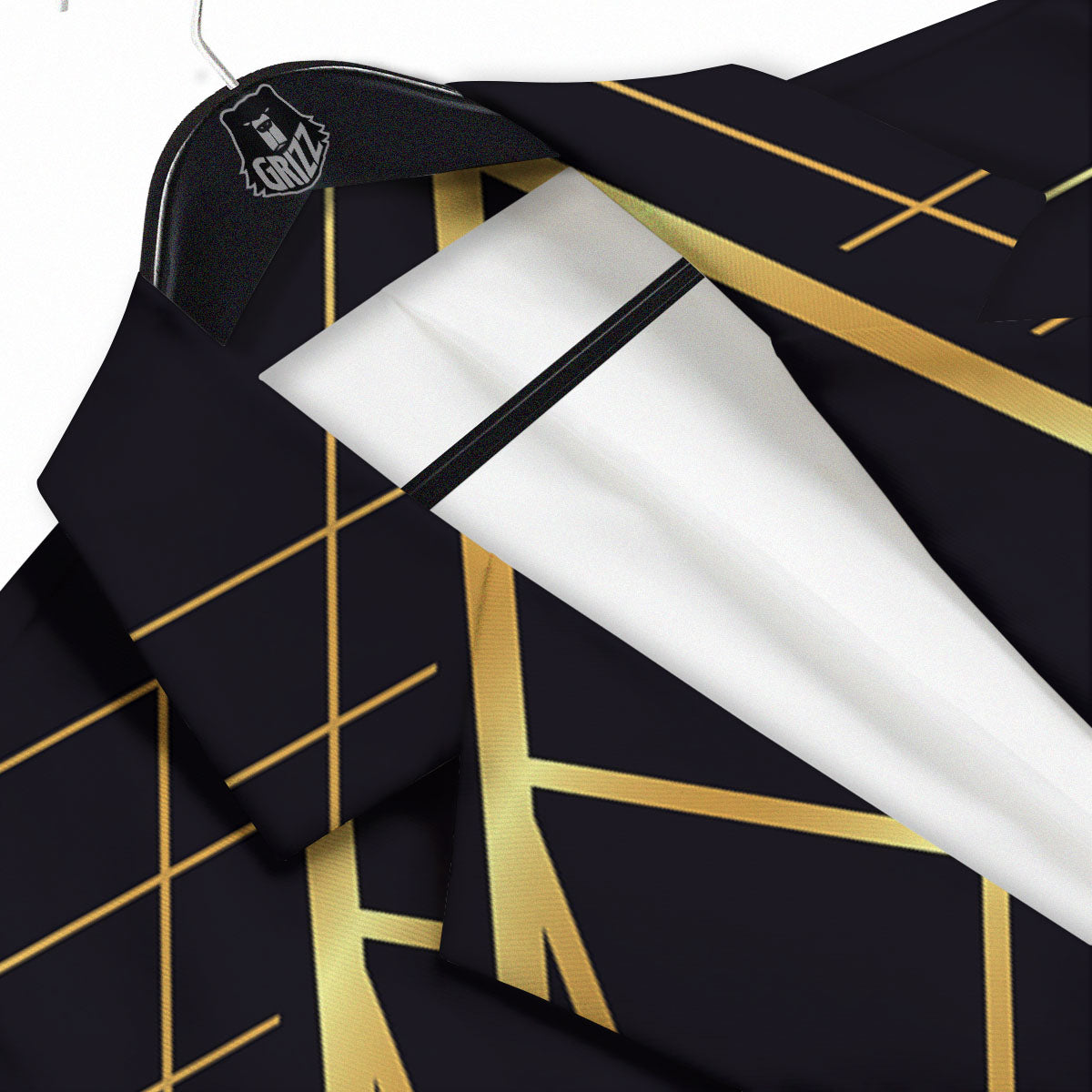 Pyramid Rose Print Men's Sport Coat-grizzshop