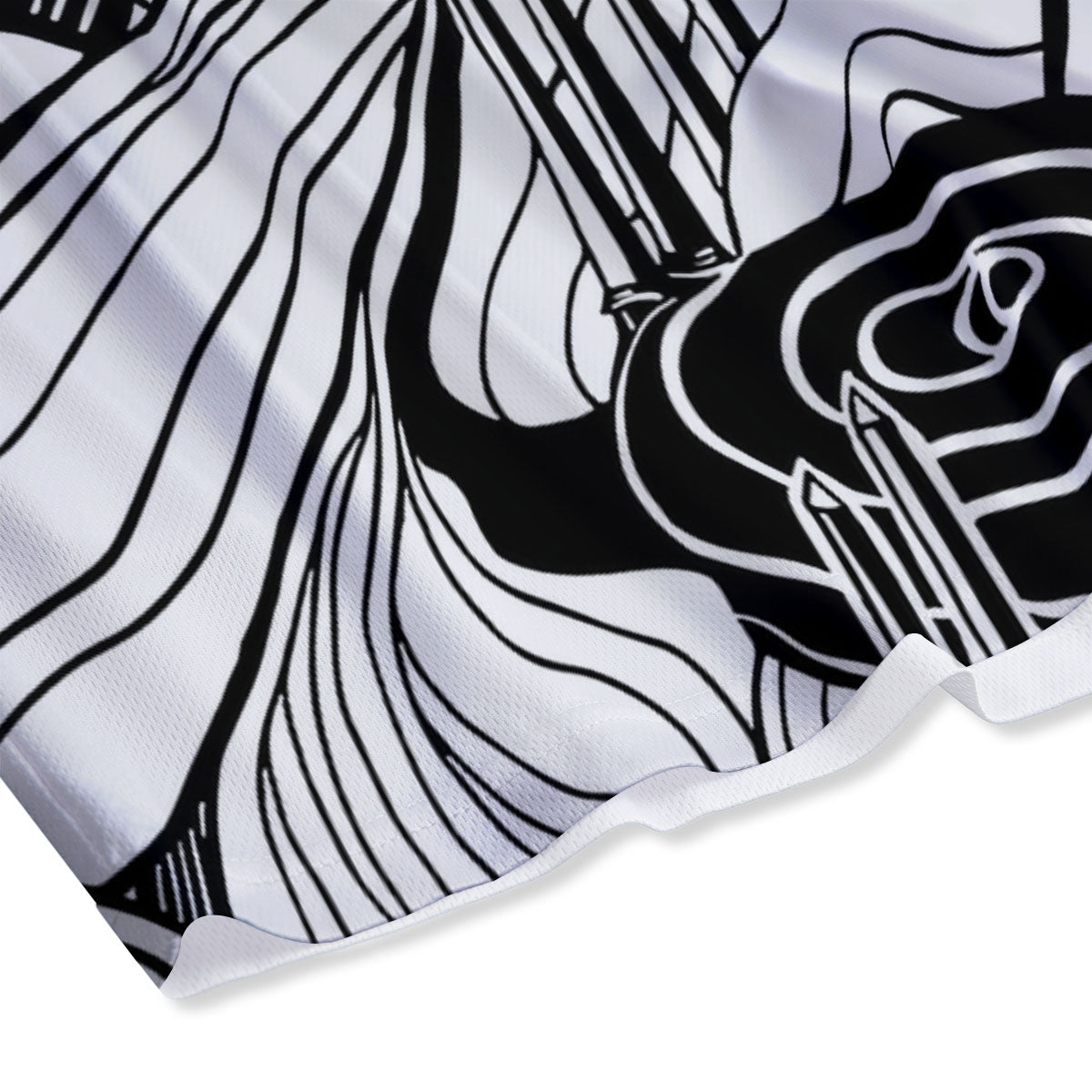 Pyramid UFO Print Mesh Shorts