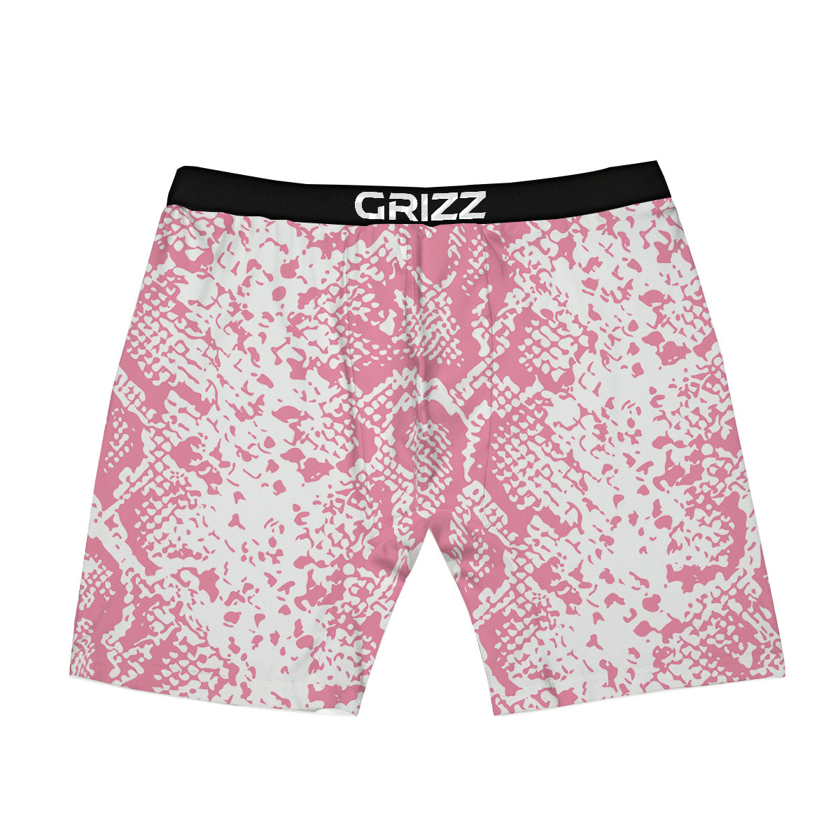 Python Snakeskin Pink Print Boxer Briefs-grizzshop