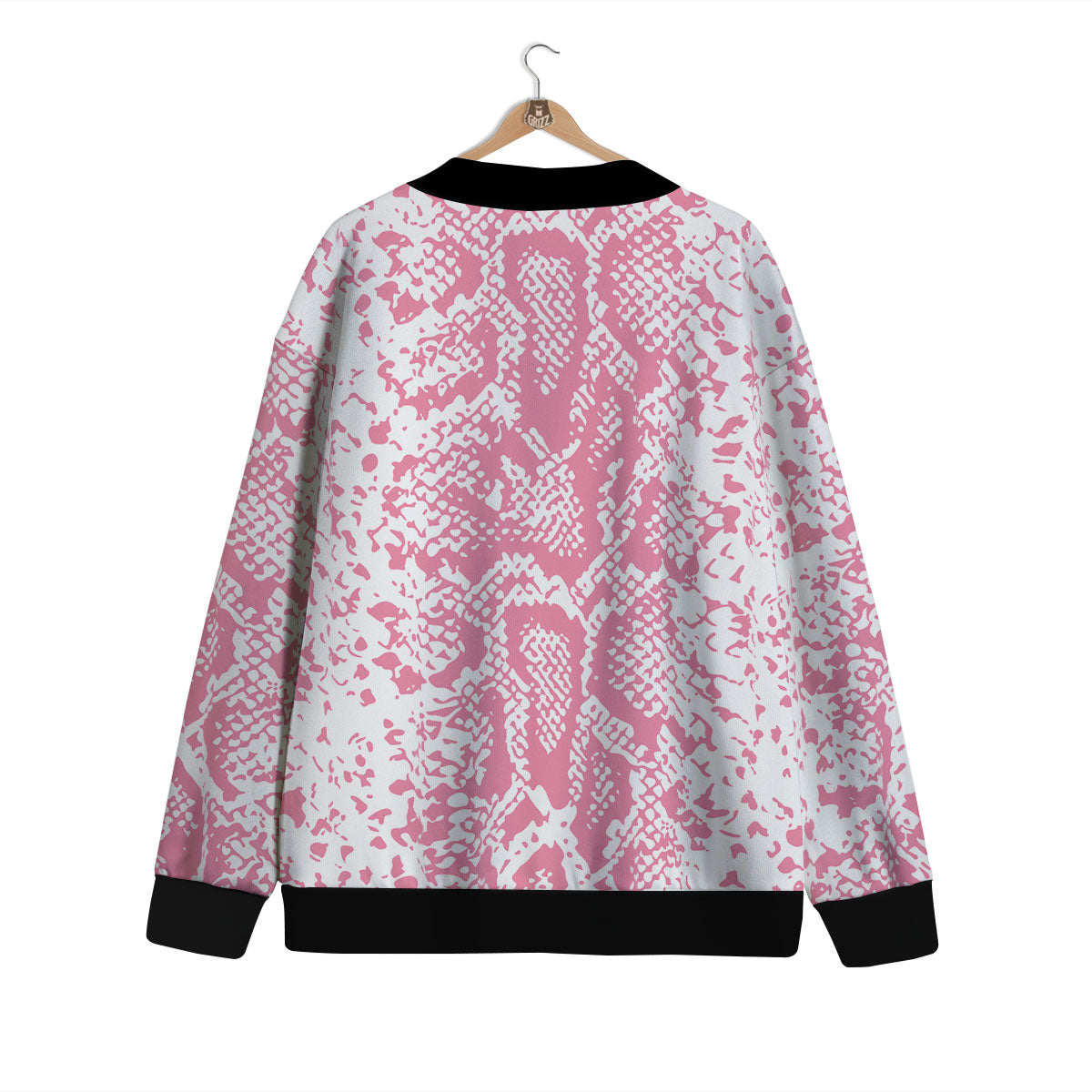 Python Snakeskin Pink Print Cardigan-grizzshop