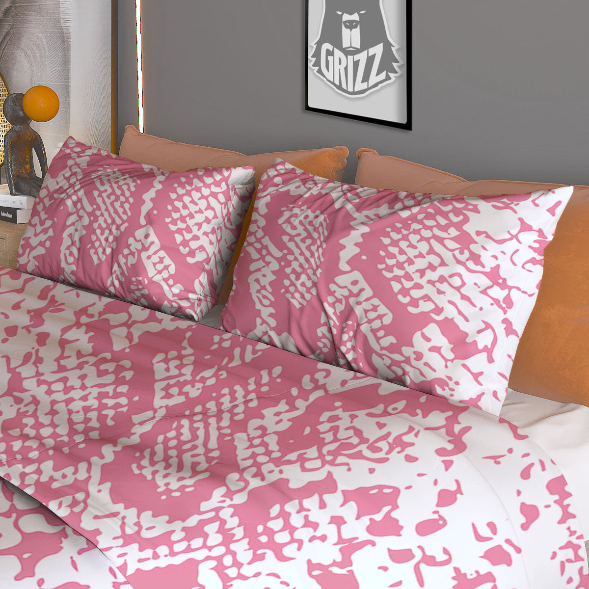 Psychedelic Watercolor Print Pattern Duvet Cover Bedding Set