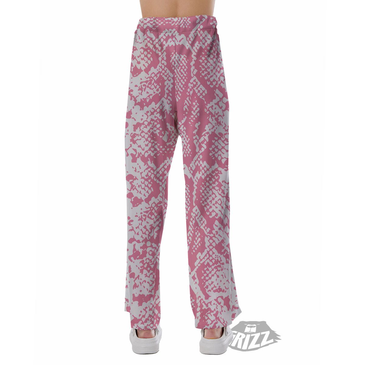 Python Snakeskin Pink Print Pajama Pants-grizzshop