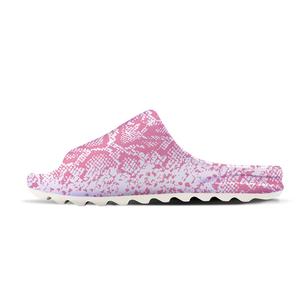 Python Snakeskin Pink Print Sandals-grizzshop