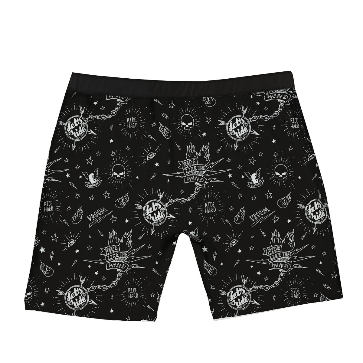 Quote Motorcycle Print Pattern Boxer Briefs-grizzshop