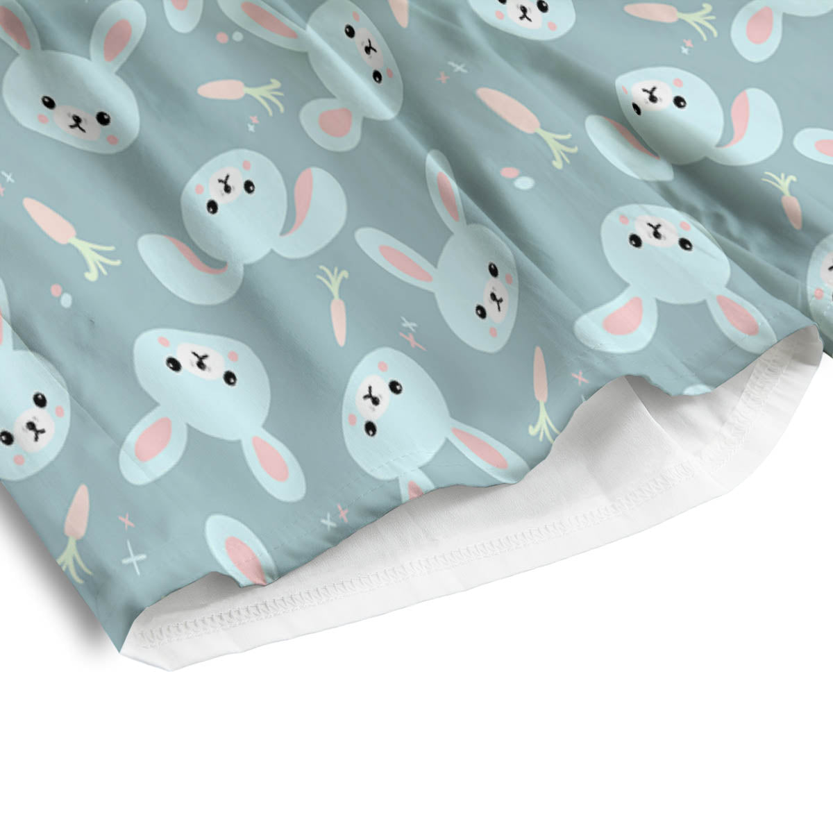 Rabbit And Carrot Print Pattern Men's Athletic Shorts