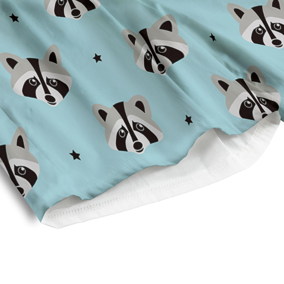 Raccoon Cartoon Print Pattern Men's Athletic Shorts