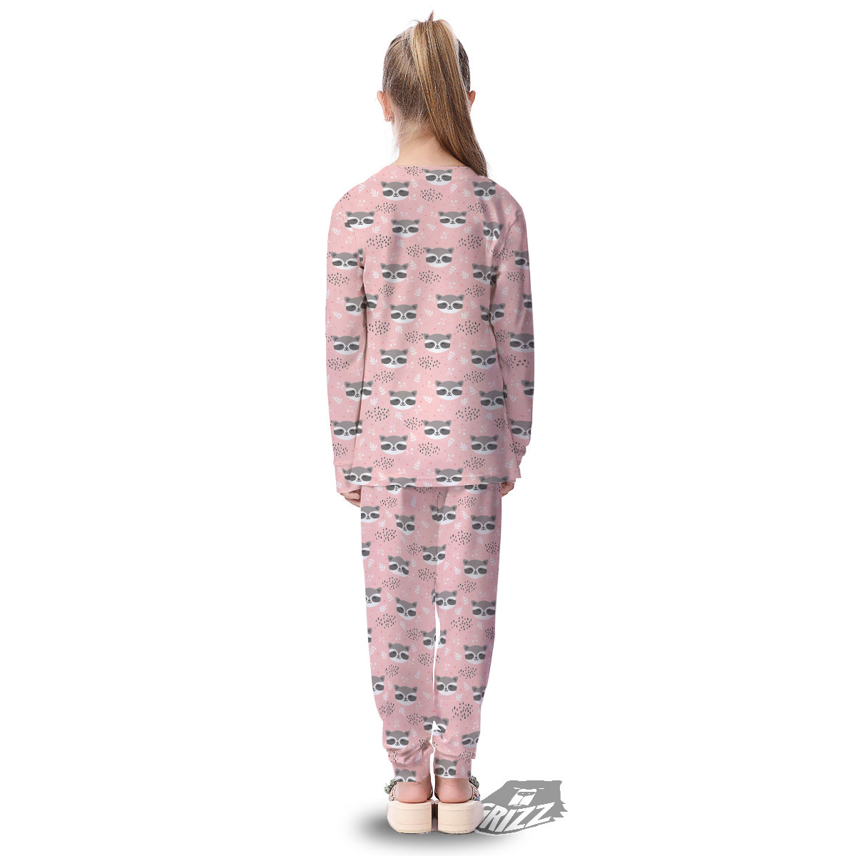 Raccoon Cute Print Pattern Kid's Pajamas-grizzshop